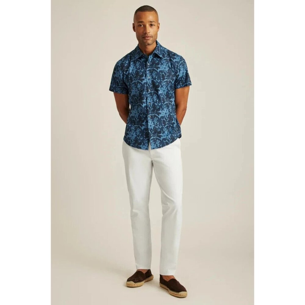 Bonobos Riviera Short Sleeve Men's Shirt Floral Print Slim Fit XXL